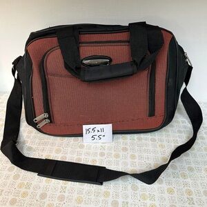 Black and Brown Carry On Bag